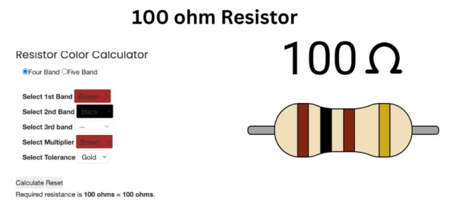 100 Ohm Resistors 100 Ohm Resistors